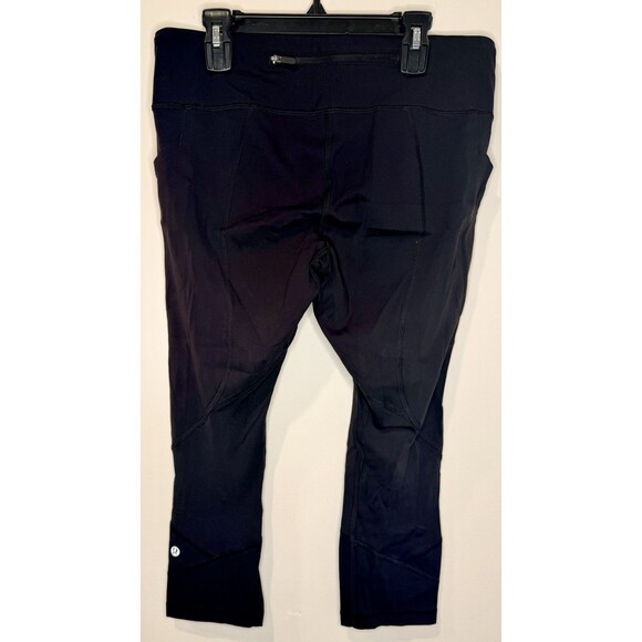 Lululemon Pace Rival Crop Leggings Black Size 8 EUC!! - Picture 3 of 5